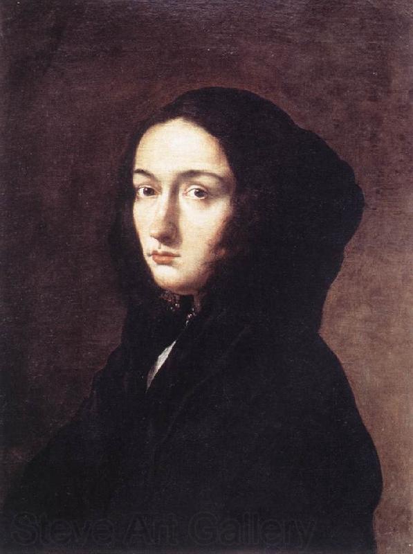 ROSA, Salvator Portrait of the Artist's Wife Lucrezia af